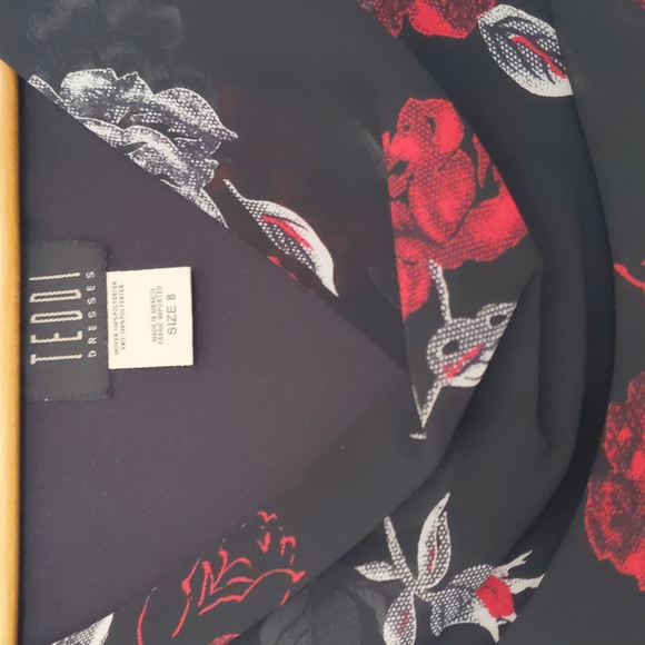 Black rose midi dress - Picture 3 of 5